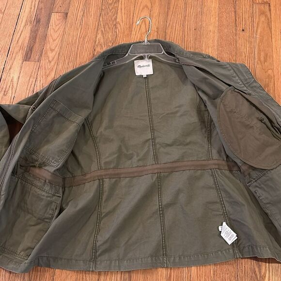 Madewell Utility Jacket in Olive Green - Picture 6 of 11